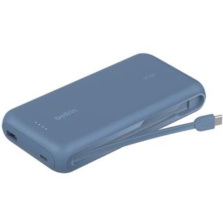 Belkin 20K PD30W INTEGRATED USB-C CABLE POWER BANK BLUE