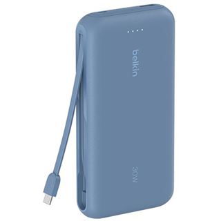Belkin 20K PD30W INTEGRATED USB-C CABLE POWER BANK BLUE