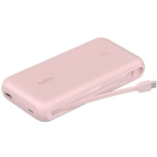 Belkin 20K PD30W INTEGRATED USB-C CABLE POWER BANK PINK