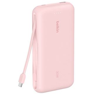 Belkin 20K PD30W INTEGRATED USB-C CABLE POWER BANK PINK