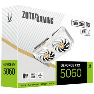 8GB ZOTAC GeForce RTX 5060 Twin Edge OC White Edition Aktiv PCIe 5.0