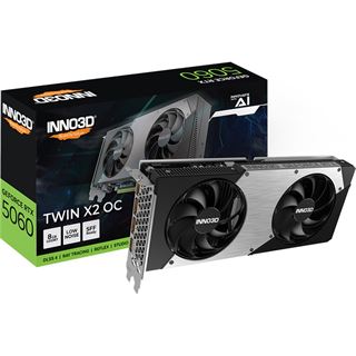 8GB INNO3D GeForce RTX 5060 Twin X2 OC Aktiv PCIe 5.0 x16 (x8)
