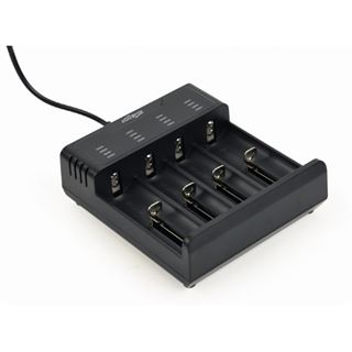 Gembird Ni-MH + Li-Ion Schnell-Ladeger?t, schwarz