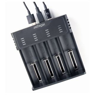 Gembird Ni-MH + Li-Ion Schnell-Ladeger?t, schwarz