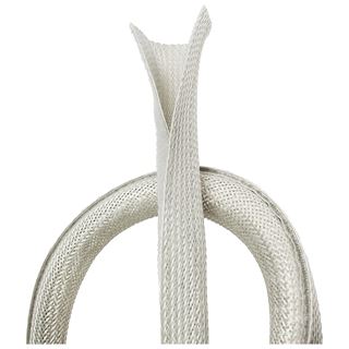(€4,94*/1m) LogiLink 1.80m Kabelschlauch 32mm Grau flammwidrig /