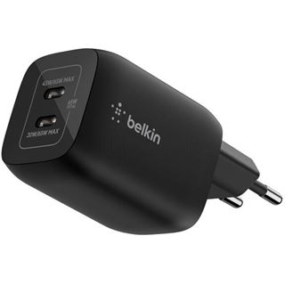 Belkin GAMING DUAL USB-C LADEGEREAT 65 WATT GAN SCHWARZ