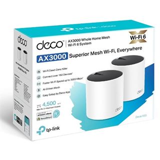 TP-Link Mesh-WLAN-System Deco X55(2-pack) Weiß