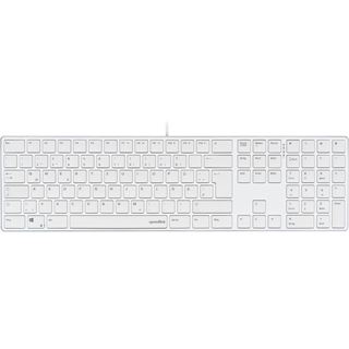 Speedlink Tastatur RIVA Slim Metal Scissor, weiss retail