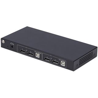 Startech 2-PORT DISPLAYPORT KVM SWITCH DUAL-VIEW VIDEO MATRIX 4K 60HZ