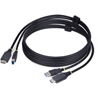 (&euro;12,17*/1m) 1.80m Startech KVM Kombikabel USB 3.2 HDMI-Stecker