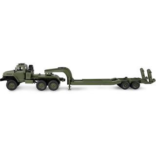 Amewi Ural B36 Militär LKW 6WD mit Tieflader 1:16 RTR grün