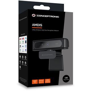 Conceptronic Webcam AMDIS 1080P Full Win11/10 Webcam+Micr.