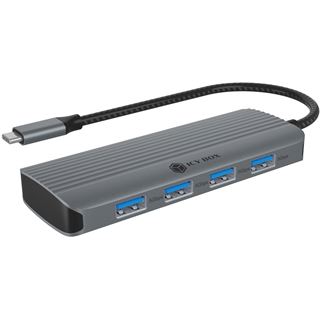 Icy Box Dockingstation IcyBox 6 in 1 1xHDMI 4K60Hz, 4x USB-A