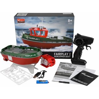 Amewi RC Schlepperboot Fairplay I 1:72 RTR gr&uuml;n