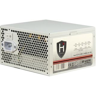650 Watt Inter-Tech HiPower SP-650W (white), bulk