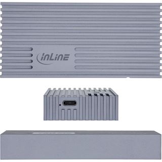 InLine USB4-Gehäuse, USB-C zu M.2 NVMe SSD, 40Gb/s, Aluminium
