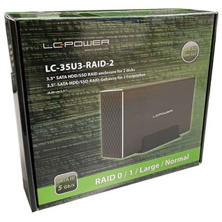 LC-POWER 3,5"(8,9cm) LC-35U3-RAID-2 / Retourenware
