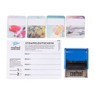 WEDO Stempel m. Gutschein Imprint 8912 5-zeilig schwarz