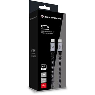 (€9,92*/1m) 1.20m Conceptronic USB-C Anschlusskabel USB 3.2 USB