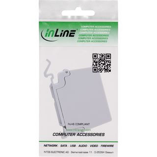 InLine Cat.6A RJ45 Doppelkupplung f&uuml;r Hutschiene