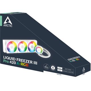 Arctic Liquid Freezer III Pro 420 A-RGB Wasserkühler Weiß
