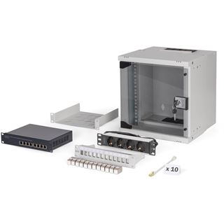 Digitus Netzwerk-Set 254 mm (10") - 6HE, 312x300 mm (BxT) gr