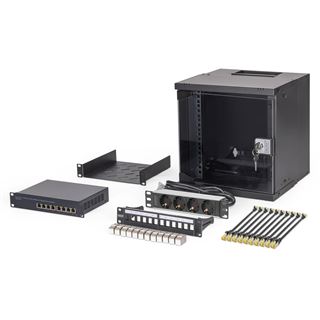 Digitus Netzwerk-Set 254 mm (10") - 6HE, 315x300 mm (BxT) sw
