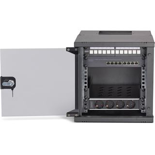 Digitus Netzwerk-Set 254 mm (10") - 6HE, 315x300 mm (BxT) sw
