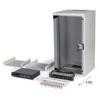 Digitus Netzwerk-Set 254 mm (10") - 12HE, 315x300 mm (BxT)we