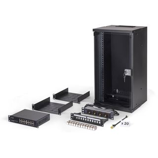 Digitus Netzwerk-Set 254 mm (10") - 12HE, 315x300 mm (BxT)sw