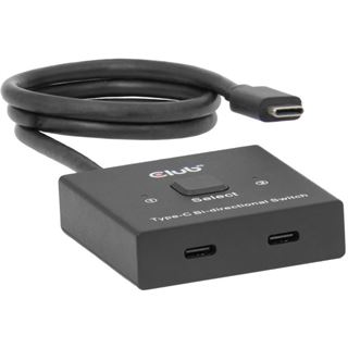 Club3D USB-C Switch 2<->1 10Gbps + 100W PD St/Bu retail