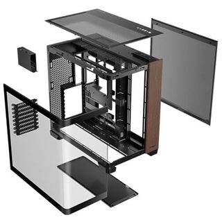 Antec Geh Full C8 CURVE WOOD E-ATX/ATX/M-ATX/ITX o.N. BK retail