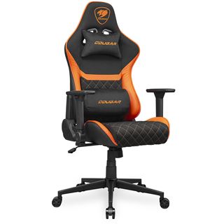 Cougar Gaming-Stuhl Armor One V2 F, PVC/Stoff,Schwarz/Orange