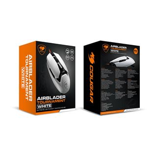 Cougar Gaming Maus AirBlader Tournament, Kabelgebunden, Wei&szlig;