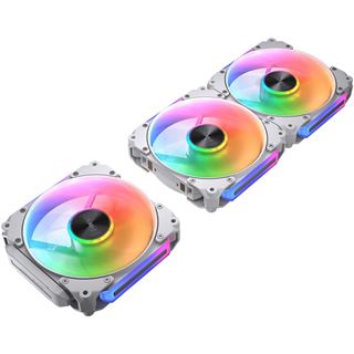 120x120x28mm Cougar Apolar 120ARGB,Reverse Blade,Wei&szlig; 3er-Pack