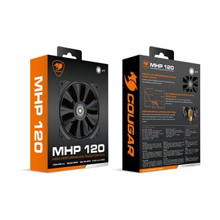 120x120x25mm Cougar MHP 120, Schwarz