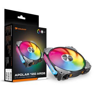 120x120x28mm Cougar Apolar 120 ARGB, Schwarz