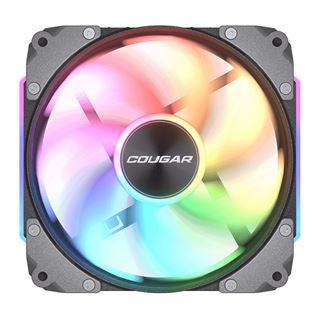 120x120x28mm Cougar Apolar 120 ARGB, Reverse Blade Schwarz