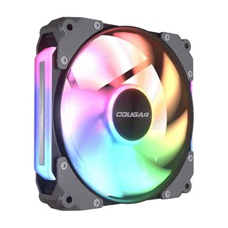 120x120x28mm Cougar Apolar 120 ARGB, Reverse Blade Schwarz