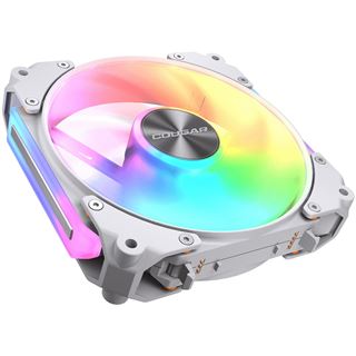 120x120x28mm Cougar Apolar 120 ARGB, Reverse Blade, Weiß