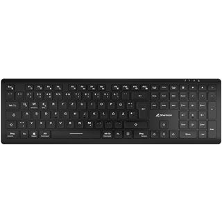 Sharkoon OfficePal K30W DE Layout Rubberdome black