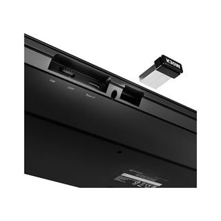 Sharkoon OfficePal K30W DE Layout Rubberdome black