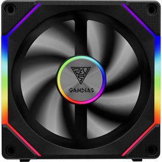 120x120x30mm Gamdias L&uuml;fter ARGB PWM AEOLUS P2-1201 schwarz etail