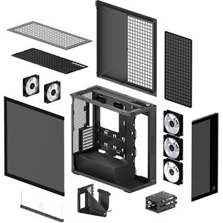 Arctic Xtender VG Midi Tower ohne Netzteil schwarz