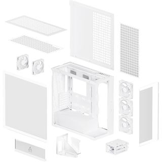 Arctic Xtender VG Midi Tower ohne Netzteil weiss
