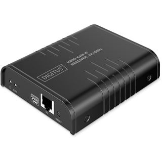 Digitus HDMI KVM IP Receiver 4K/60Hz schwarz
