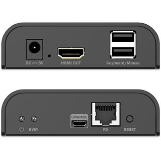 Digitus HDMI KVM IP Receiver 4K/60Hz schwarz