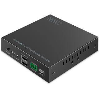 Digitus HDMI Fiber IP Receiver 4K/60Hz schwarz