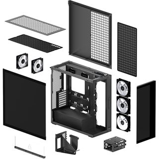 Arctic Xtender Mirror Black w.GPU vertical mount