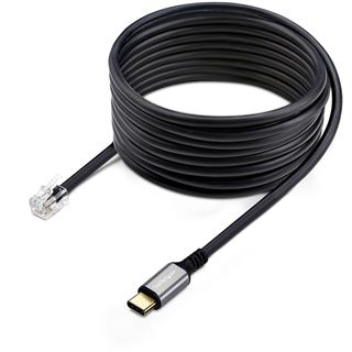 (&euro;27,17*/1m) 1.80m Startech Telefon Adapterkabel RJ9 Stecker auf